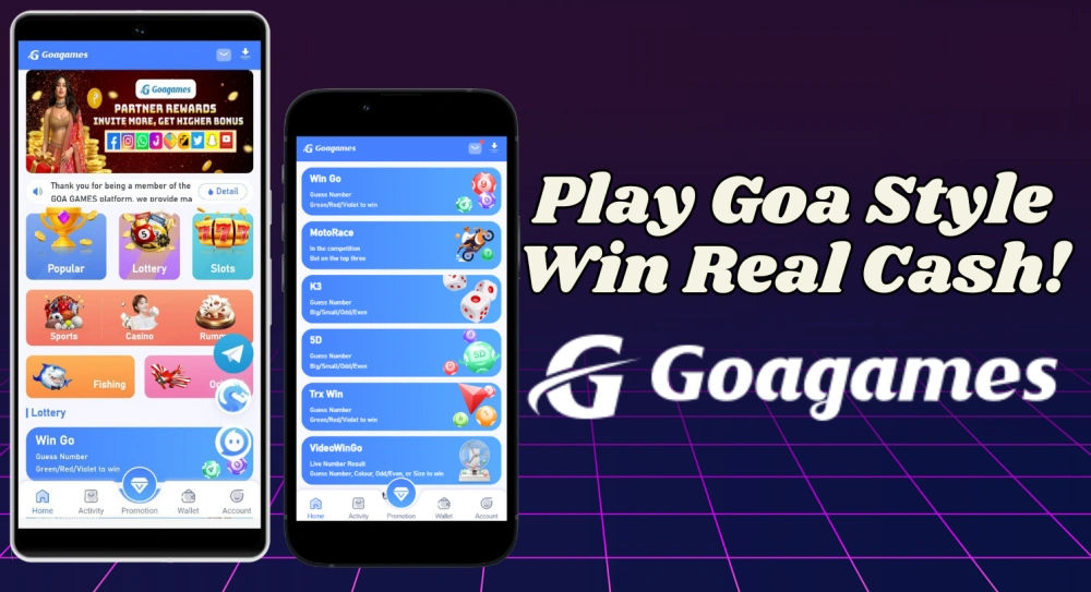 Goa Games Mobile App Features